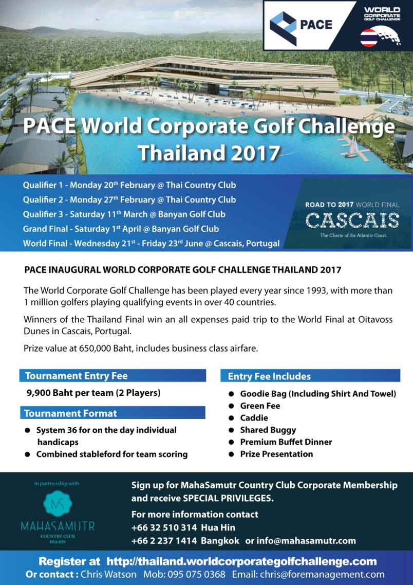 World Corporate Golf Challenge is the biggest corporate golf event in the world